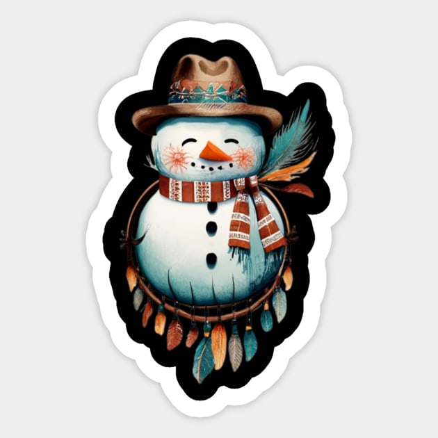 Boho Christmas Dreamcatcher Sticker by Jo Palmer